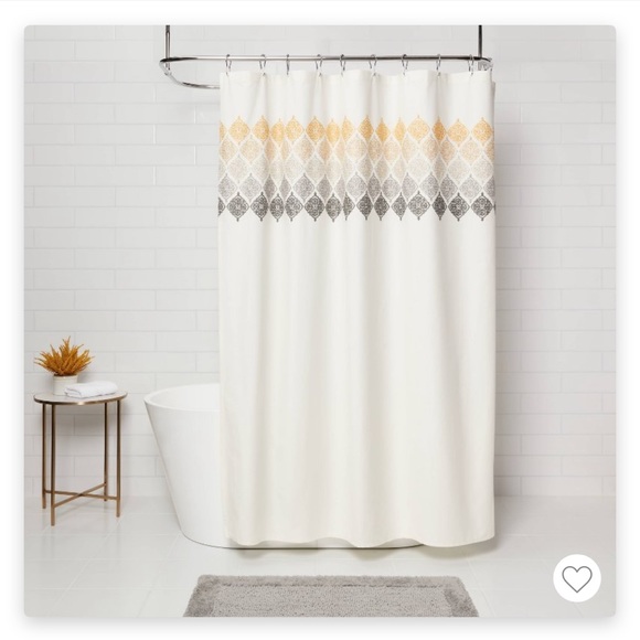 Threshold Other - Threshold Ombré Medallion Shower Curtain 🚿